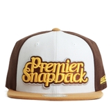 [M] Nón hiphop PREMIER TWO LINE BROWN,D.BEIGE P864