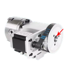 Đầu Chia Độ CNC Trục A – Mâm Cặp D100, Lỗ Xuyên 22mm