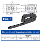 DÂY TRƯỢT CÁP NHỰA – XÍCH KÉO DÂY CNC (NYLON DRAG CHAIN)