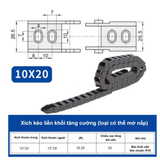 DÂY TRƯỢT CÁP NHỰA – XÍCH KÉO DÂY CNC (NYLON DRAG CHAIN)