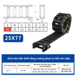 DÂY TRƯỢT CÁP NHỰA – XÍCH KÉO DÂY CNC (NYLON DRAG CHAIN)