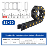 DÂY TRƯỢT CÁP NHỰA – XÍCH KÉO DÂY CNC (NYLON DRAG CHAIN)
