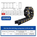DÂY TRƯỢT CÁP NHỰA – XÍCH KÉO DÂY CNC (NYLON DRAG CHAIN)