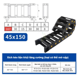 DÂY TRƯỢT CÁP NHỰA – XÍCH KÉO DÂY CNC (NYLON DRAG CHAIN)