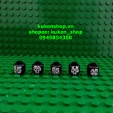COMBO 4 Đầu Minifigures Mặt Ma Ghost NO.1038 - Phụ Kiện Lego Army