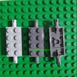 COMBO 2 Gạch Trục Xe 2x4 NO.717 - Phụ Kiện MOC Tương Thích Lego Part 30157