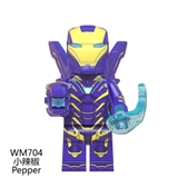Minifigures Các Nhân Vật Siêu Anh Hùng Thanos Thor Béo Pepper Stan Lee Spider Man Endgame WM6061