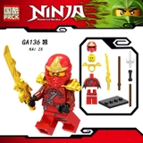 Minifigures Các Nhân Vật Trong Ninjago Thế Hệ Mới Vũ Khí Siêu Ngầu - Golden Ninja Và Kai ZX Có Kèm Kiếm Rồng