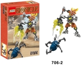 Bộ Xếp Hình Bionicle KSZ 706 Lắp Ráp Các Mẫu Robot Protector Of Water Stone Earth Ice Mẫu Siêu Hấp Dẫn