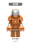 Lego Minifigures Các Mẫu Nhân Vật Ironman Mark 6 Mark42 Mark22 Mark40 Mark36 Mark37 Mark38 Mark41 - Mini Xinh X0246