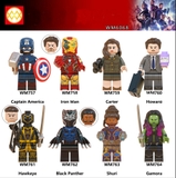 Lego Minifigures Nhân vật Marvel MCU Captain America Carter Howard Stark Hawkeye Black Panther Shuri Gamora WM6068