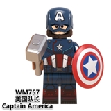 Lego Minifigures Nhân vật Marvel MCU Captain America Carter Howard Stark Hawkeye Black Panther Shuri Gamora WM6068