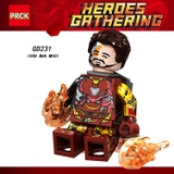 Lego Minifigures Các Mẫu Nhân Vật Ironman Mark85 Mark 50 - Lắp Ráp Nhân Vật Người Sắt MK85 MK50