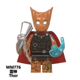 Lego Minifigures Các Mẫu Nhân Vật Thano Thor Captian Hulk Batman Mẫu Siêu Độc Đáo WM6070