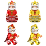 Lego Minifigures Nhân Vật Múa Kỳ Lân Sư Tư Siêu Đẹp Mẫu Mới Ra