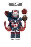 Lego Minifigures Các Mẫu Nhân Vật Ironman Ultron Mark17 Mark33 Mark43 Mark45 Iron Patriot  Mẫu Mới Siêu Đẹp X0267