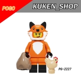 Lego Minifigures Các Mẫu Nhân Vật Tôn Ngộ Không Người Pizza Người Cáo PG2224 - 2234