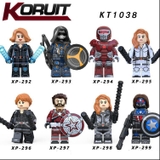 Lego Minifigures Marvel DC MCU Các Mẫu Nhân Vật Taskmaster Blackwidow WinterSoldier Mẫu Mới Ra Siêu Đẹp Koruit KT1038