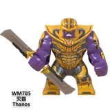 Lego Minifigures Marvel DC Các Mẫu Nhân Vật Thanos Ironman Black Panther War Machine Doctor Stranger WM6072