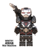 Lego Minifigures Marvel DC Các Mẫu Nhân Vật Thanos Ironman Black Panther War Machine Doctor Stranger WM6072