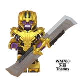 Lego Minifigures Marvel DC Các Mẫu Nhân Vật Thanos Ironman Black Panther War Machine Doctor Stranger WM6072