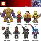 Lego Minifigures Marvel DC Các Mẫu Nhân Vật Thanos Ironman Black Panther War Machine Doctor Stranger WM6072