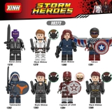 Lego Minifigures Marvel DC MCU Các Mẫu Nhân Vật Taskmaster Blackwidow WinterSoldier  Falcon X0272