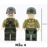 Lego Minifigures Nhân Vật Lính Mỹ Có In Hình Balo Mặt Sau Siêu Đẹp NO.691 - Phụ Kiện MOC Army