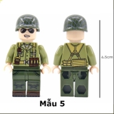 Lego Minifigures Nhân Vật Lính Mỹ Có In Hình Balo Mặt Sau Siêu Đẹp NO.691 - Phụ Kiện MOC Army