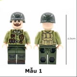 Lego Minifigures Nhân Vật Lính Mỹ Có In Hình Balo Mặt Sau Siêu Đẹp NO.691 - Phụ Kiện MOC Army