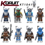 Lego Minifigures Các Mẫu Nhân Vật Mandalorian Trong Star War Phần Mới Ra Trang Bị Áo Giáp Đầy Đủ KT1041