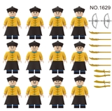 Một Set Mini Bính Lính Nhà Thanh M8045 M1629 M1633 M1631 M8118 - Đồ Chơi Lắp Ráp Nhân Vật Trung Cổ Trung Quốc