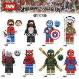 Lego Minifigures Marvel DC Các Mẫu Nhân Vật Người Nhện Spider Man Peter Parker Silk Mẫu Mới Ra X0282