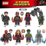 Lego Minifigures Marvel DC Các Mẫu Nhân Vật Hulk Hawkeye Whiplash Captian Marvel Mẫu Mới Ra X0244