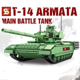 Bộ Xếp Hình SY0101 Lắp Ráp Đồ Chơi Xe Tăng Chủ Lực T-14 Armata Của Nga Với 1020 Chi Tiết