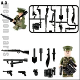 Một Vỉ Phụ Kiện Vũ Khí Cho Lính Phòng Hóa NO.804 - Phụ Kiện MOC Lego Army