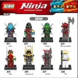 Minifigures Nhân Vật Ninja Swordsman Master Từ X571 - X578