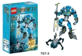 Bộ Xếp Hình Bionicle KSZ 70 Lắp Ráp Các Mẫu Chiến Binh LEWA POHATU GALI 707-1 707-2 707-3