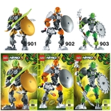 Bộ Xếp Hình Hero Factory 5 KSZ 901 902 903 Lắp Ráp Người Máy Rocka Bulk Breez