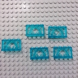 COMBO 5 Tấm Lan Can Màu Xanh Dương Trong Suốt - Phụ Kiện MOC