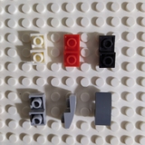 COMBO 5 Gạch 1x2 Dốc Cong Ngược NO.1147 - Phụ Kiện Tương Thích Lego 24201