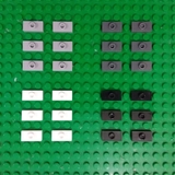 COMBO 20 Gạch Trơn 1x2 Có 1 Lỗ Giữa NO.031 - Phụ Kiện MOC