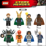 Minifigures Các Nhật Vật Siêu Anh Hùng Thor Hela Loki Topaz Heimdall Surtur Valkyrie X0185