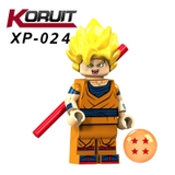 Minifigures Các Nhân Vật Trong Phim 7 Viên Ngọc Rồng Son Goku - Dragon Ball Goku Koruit XP021 XP022 XP023 XP024 XP025