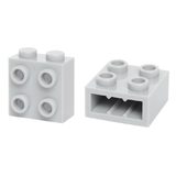 COMBO 3 Gạch 1x2 Cao 6 Với 4 Nút Bên NO.940 - Phụ Kiện MOC Tương Thích Part 22885