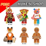 Lego Minifigures Các Mẫu Nhân Vật Tôn Ngộ Không Người Pizza Người Cáo PG2224 - 2234