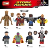 Minifigures Các Nhân Vật Super Heroes Trong Phim Avengers Infinity Wars Vision Groot Iron Man Falcon