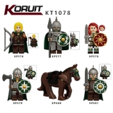 Mini Mẫu Nhân Vật Lính Rohan Trung Cổ Mới KT1078 - Đồ Chơi Lắp Ráp Mô Hình Chúa Tể Những Chiếc Nhẫn