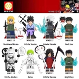 Minifigures Các Mẫu Nhân Vật Trong Naruto WM6109 MINATO SASUKE  KAKASHIROCK LEE MADARA ZETSU MIGHT GUY