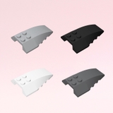 Một Mảnh Phụ Kiện Nêm Mái Bo Cong Kích Thước 4x6 NO.1650 - Đồ Chơi Lắp Ráp Part MOC Tương Thích 43712